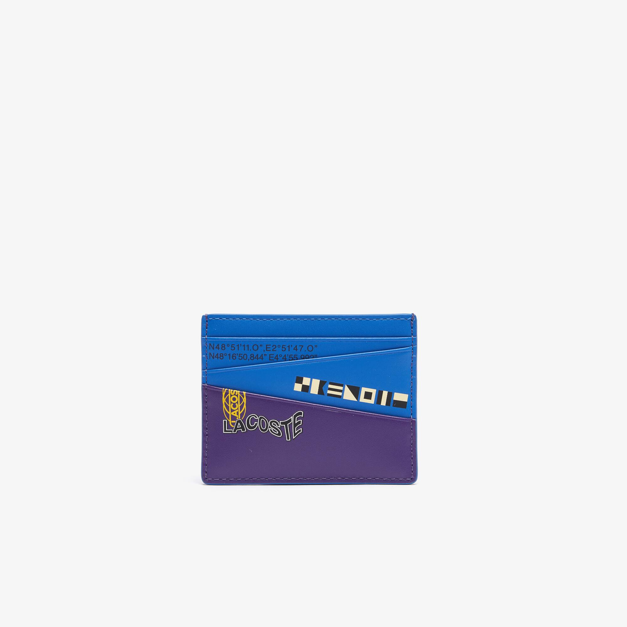 Colorblock Nautical Print Card Holder - Wallets & Small Leather