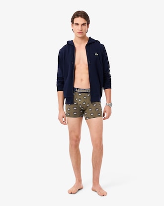 Men's Printed Stretch Cotton Boxer Briefs