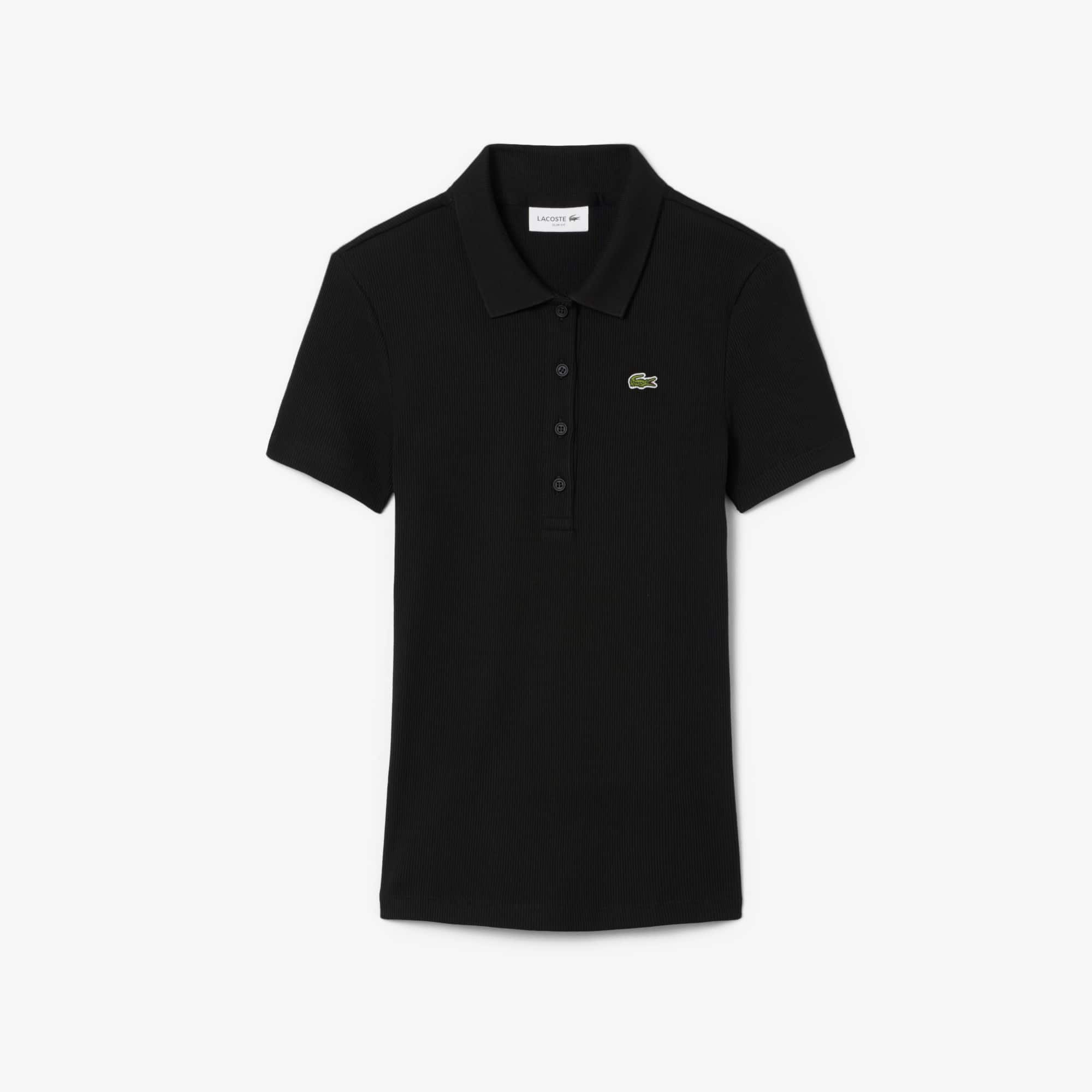 Women's Slim Fit L.12.D Ribbed Cotton Polo