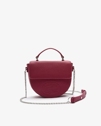 Bolso de hombro Croco Crew en piel granulada para mujer