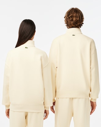 Unisex Loose Fit High-Neck Fleece Sweatshirt