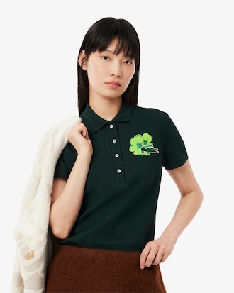 Women's Slim Fit L.12.D Stretch Mini Piqué Polo