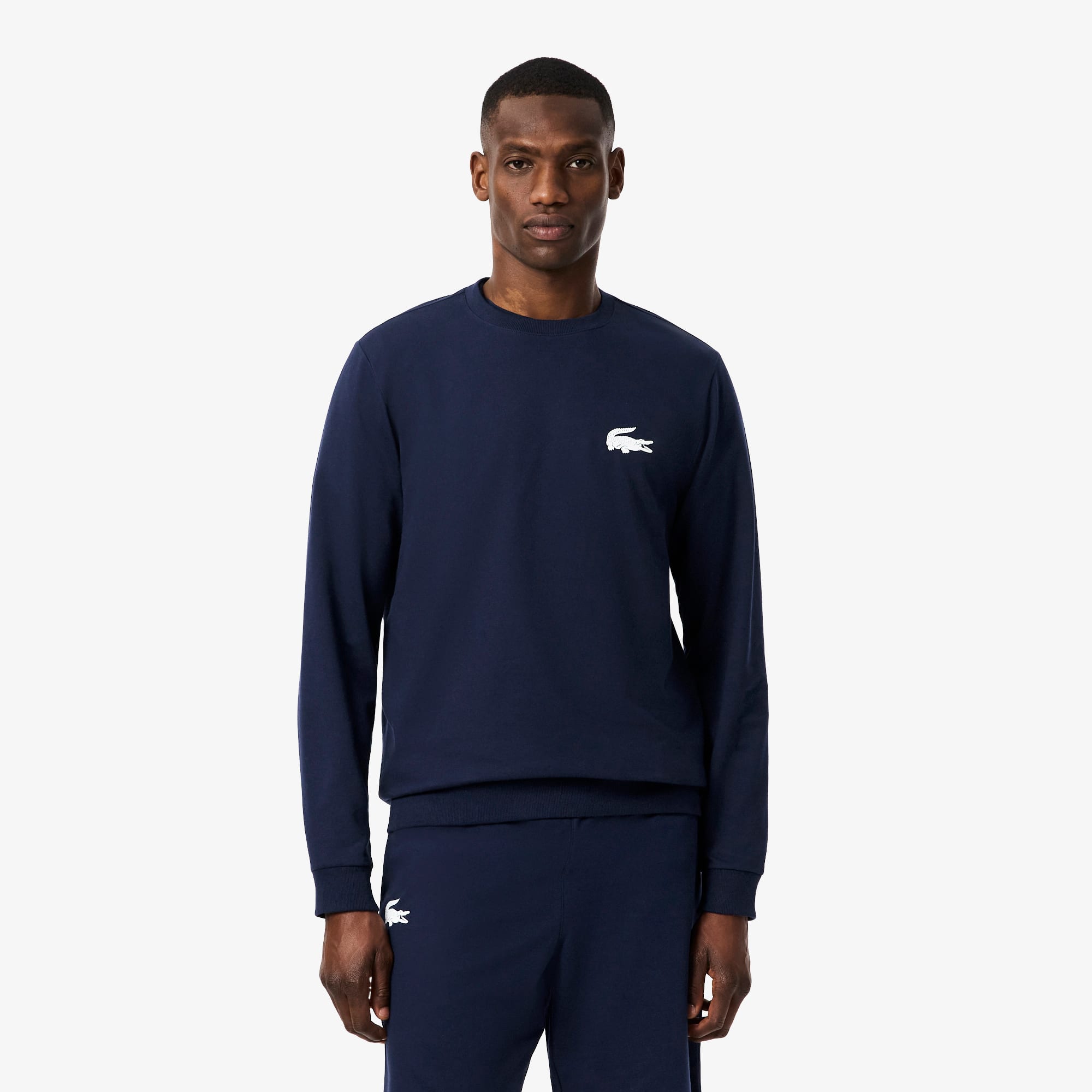 Lacoste Men's Fleece Lounge Hoodie In Blue