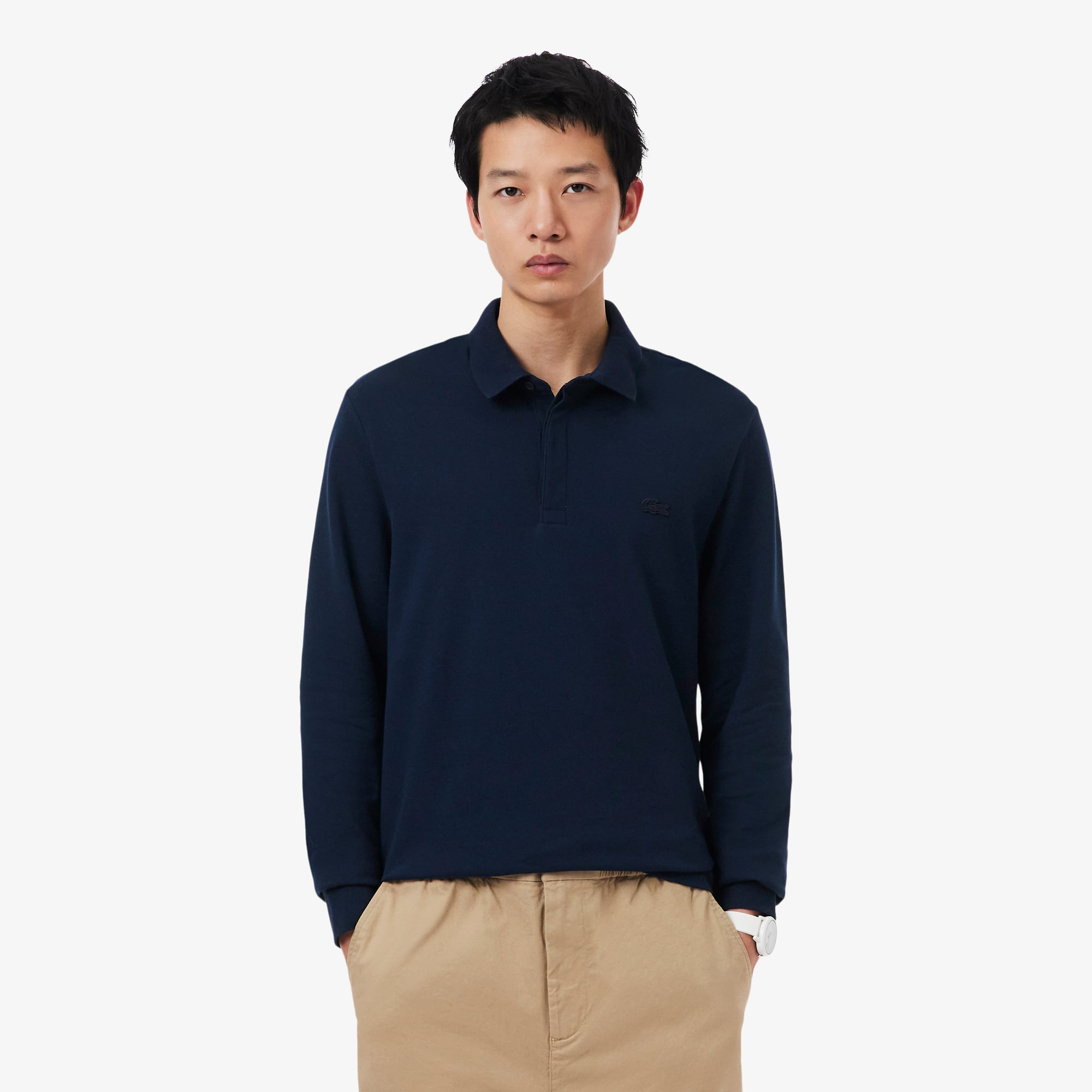 Lacoste Mens Regular Fit Paris Stretch Piqu&Atilde; Polo