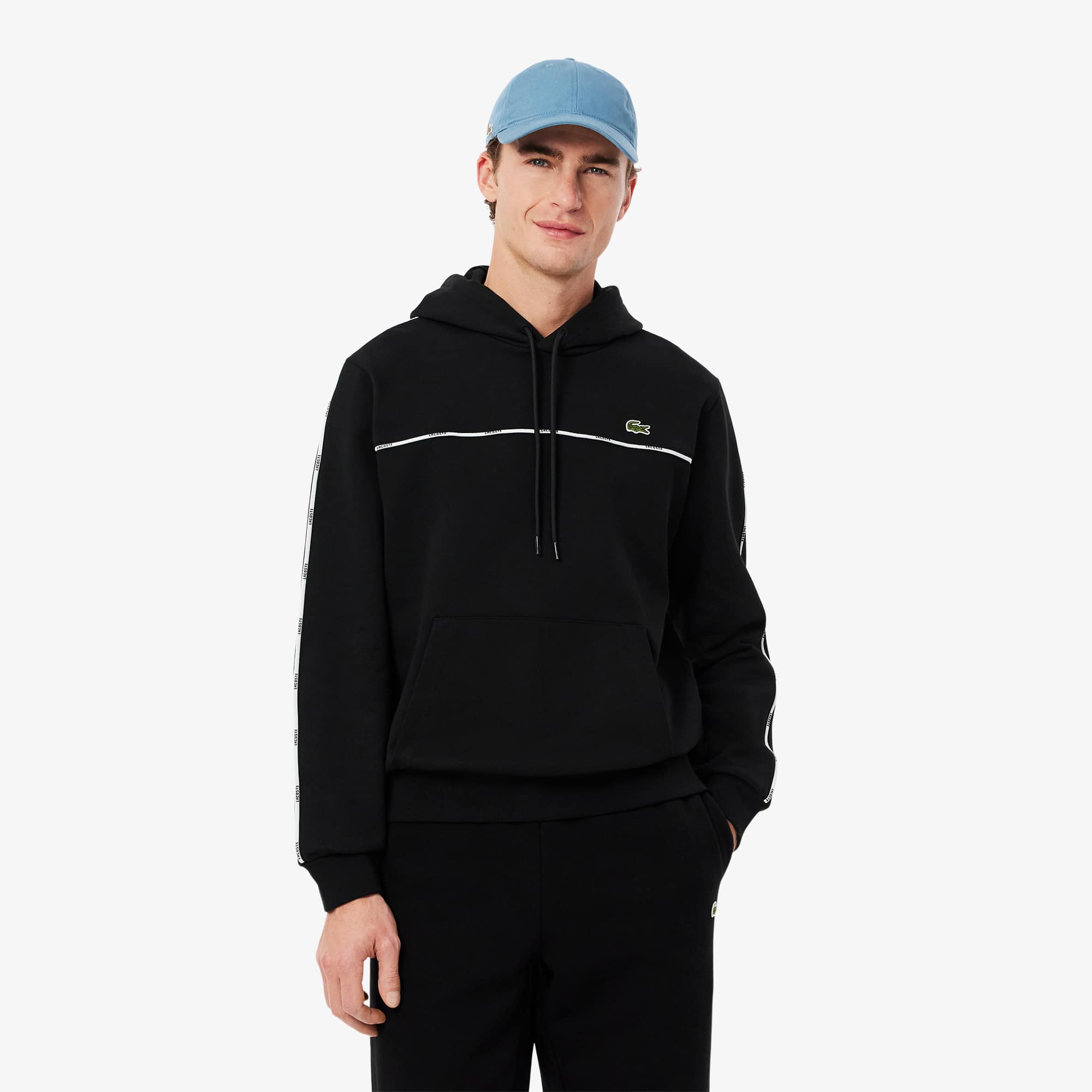 Lacoste Men's Classic Fit Logo Stripe Sweatshirt