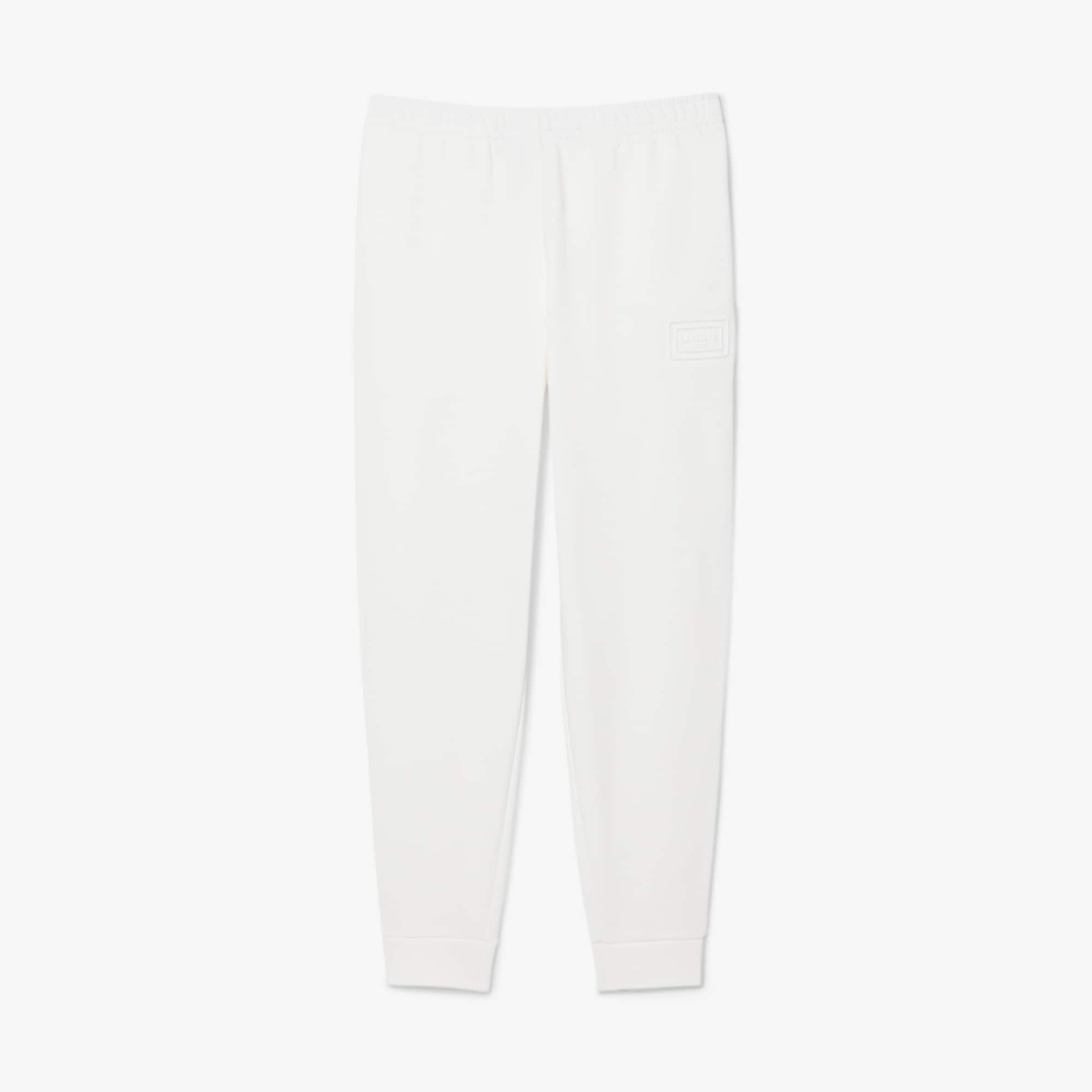 Lacoste Embossed Branding Sweatpants In Blue