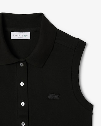 Polo elástico sin mangas L.12.D Slim Fit para mujer
