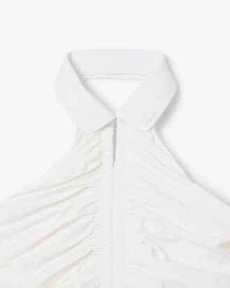 Women's Pleated Sleeveless Polo Dress