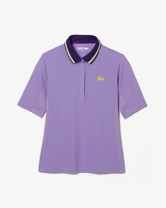 Polo femme Tennis Lacoste SPORT en piqu&eacute; thermor&eacute;gulateur