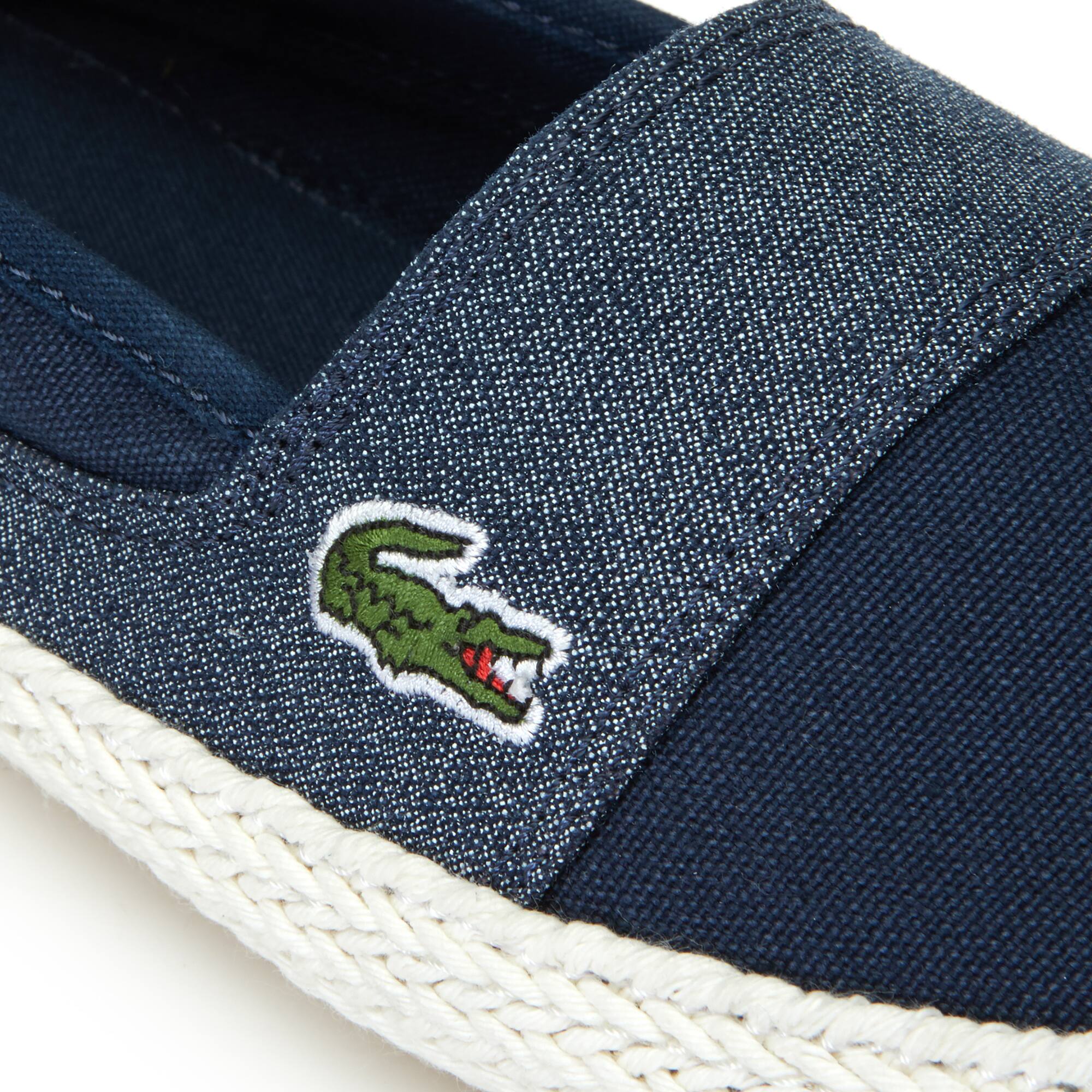 lacoste women's marice canvas slip on