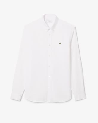 Chemise regular fit en coton premium uni