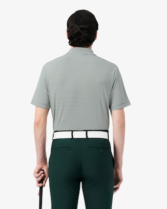 Ultra Dry Striped Golf Polo Shirt