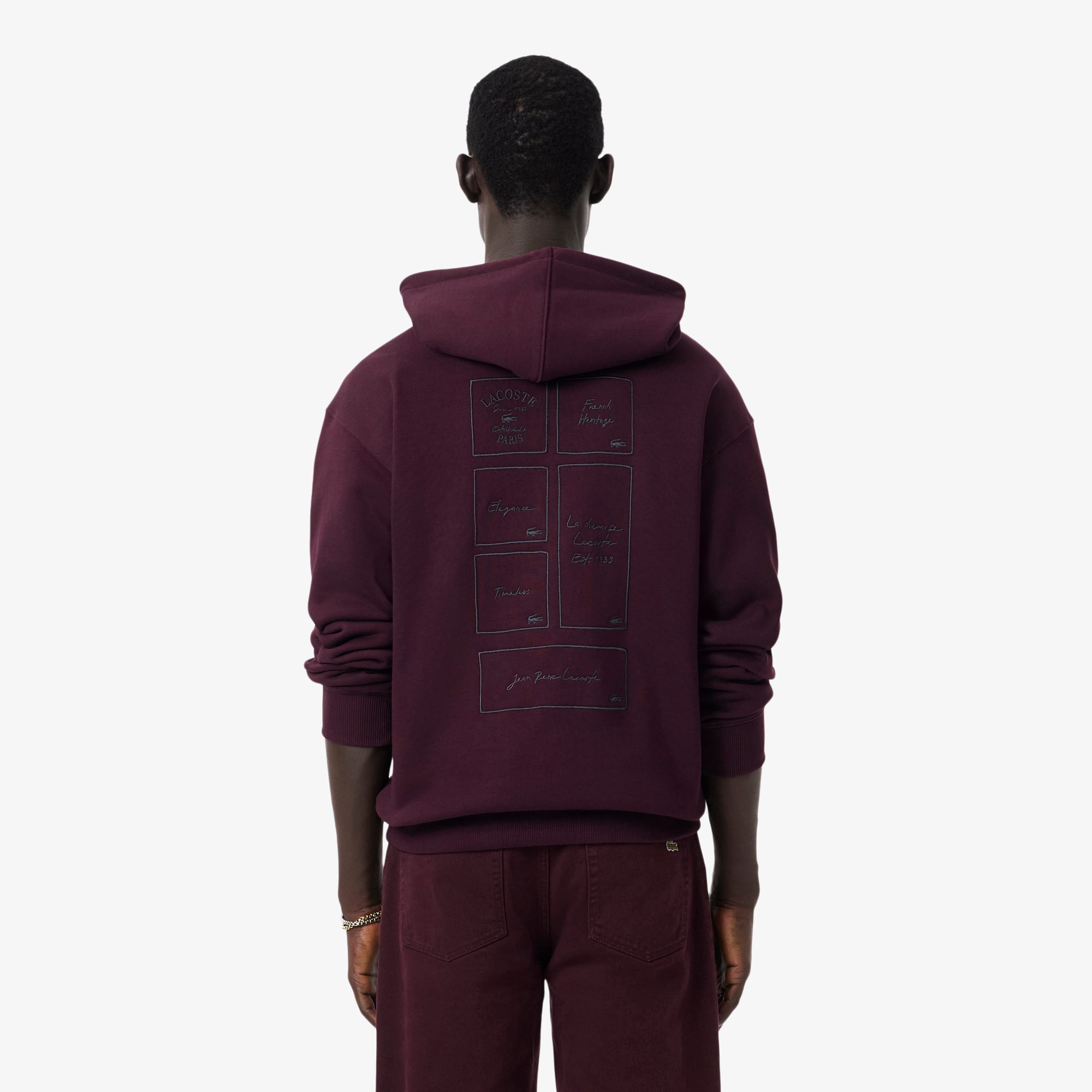 Printed Fleece Hoodie - Sweaters & Sweatshirts - New In 2026 | Lacoste