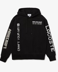 Men's Lacoste L!VE x Minecraft Loose Fit Fleece Hoodie