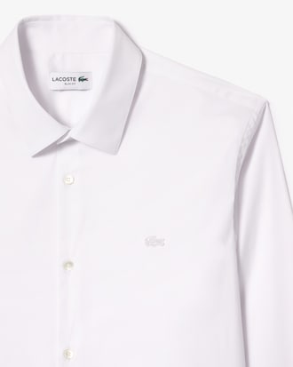 Camisa para hombre slim fit de popelín elástico