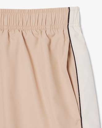 Mid Length Colorblock Swim Trunks