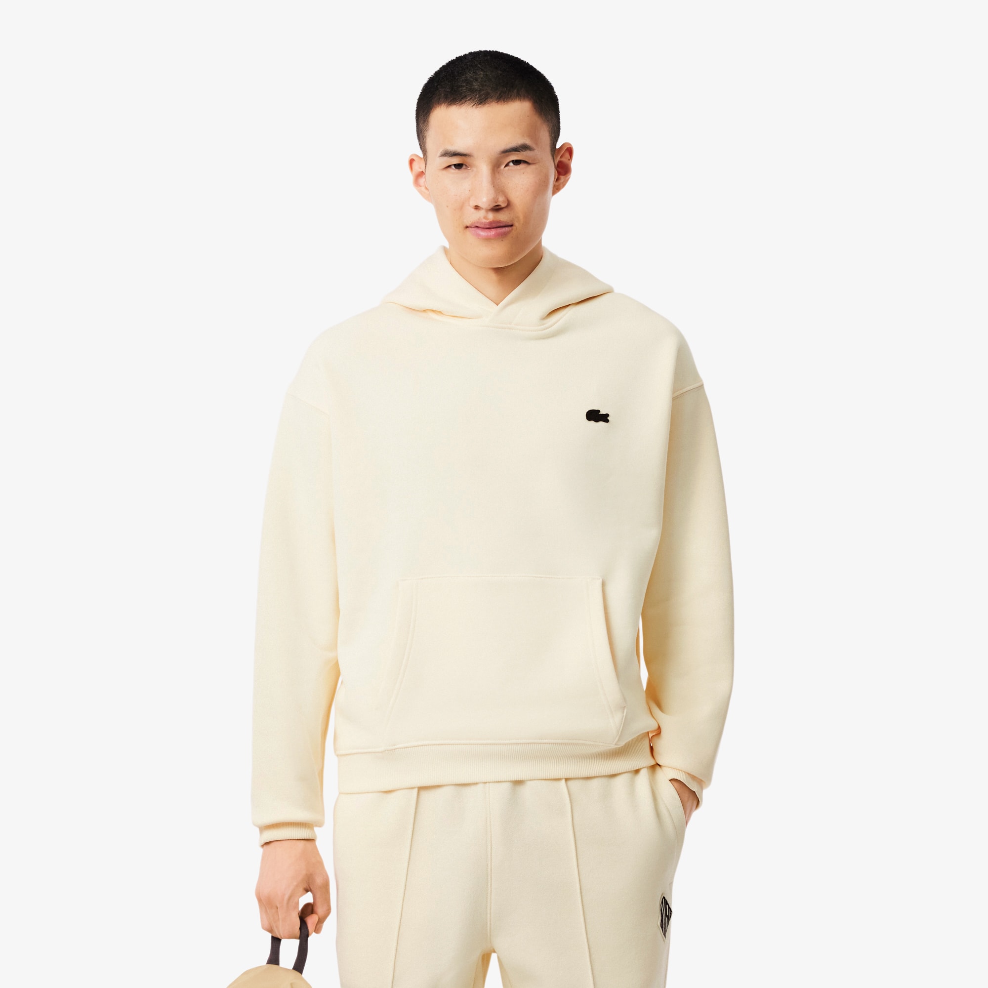 Lacoste Loose Fit Printed Hoodie  XL