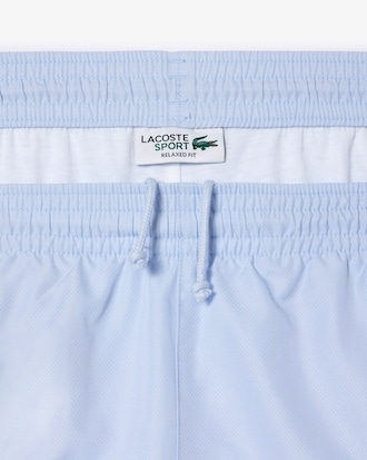 Men's Lightweight Colorblock Stripe Tennis Shorts
