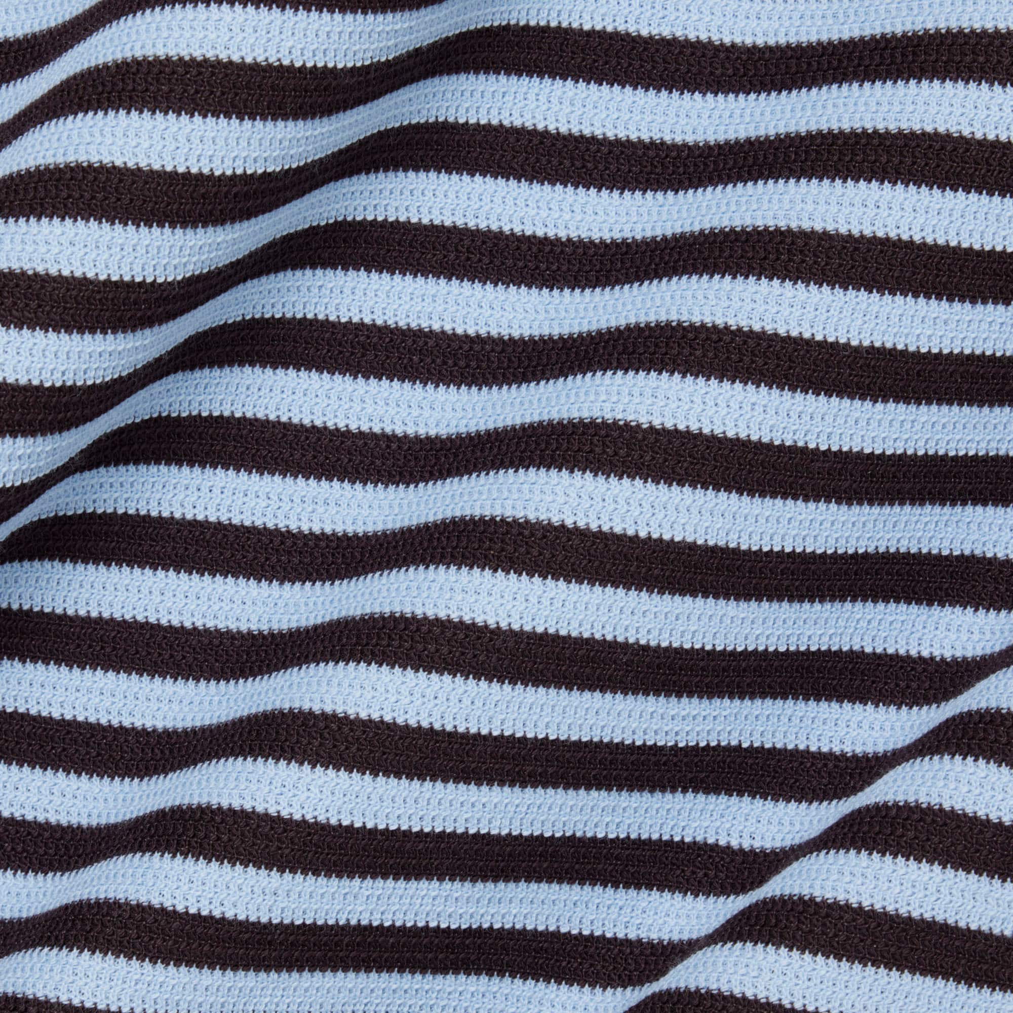Textured Striped Cotton T-Shirt