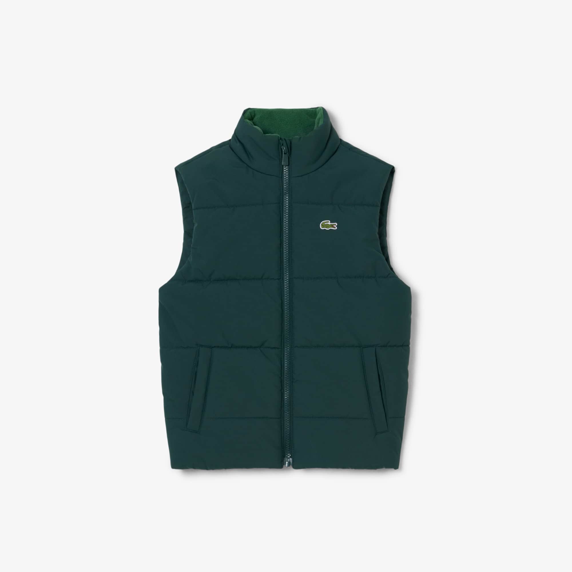 Lacoste Kids' Sleeveless Down Jacket - 12 Years In Green