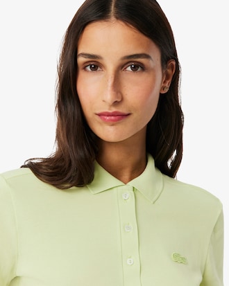 Women's L.12.D Slim Fit Stretch Mini Piqu&eacute; Polo