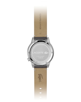 Men's Motion Watch with Grey Leather Strap