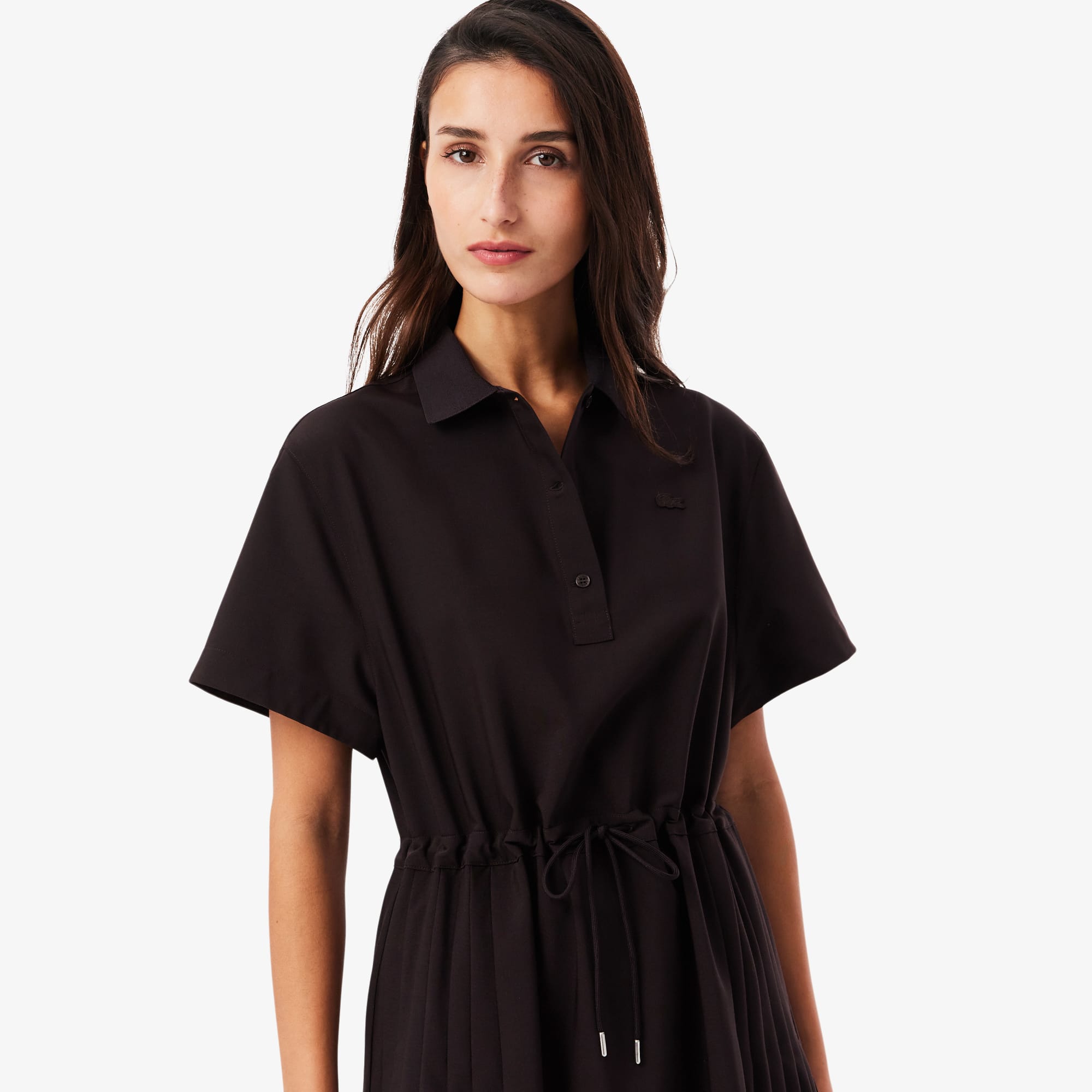 Wool blend Pleated Polo Dress - Dresses - New In 2026 | Lacoste