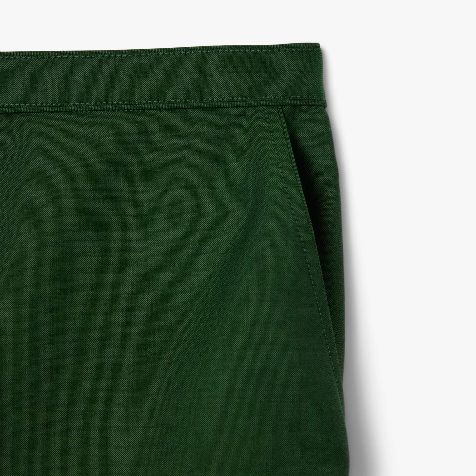 Runway Trim Accent Wool Shorts