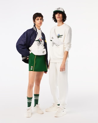 Sac banane unisexe Lacoste x Netflix avec imprim&eacute; crocodile