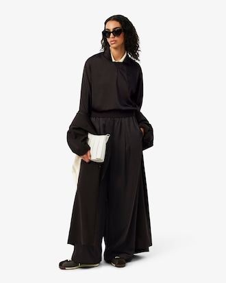 Relaxed Fit Satin Polo