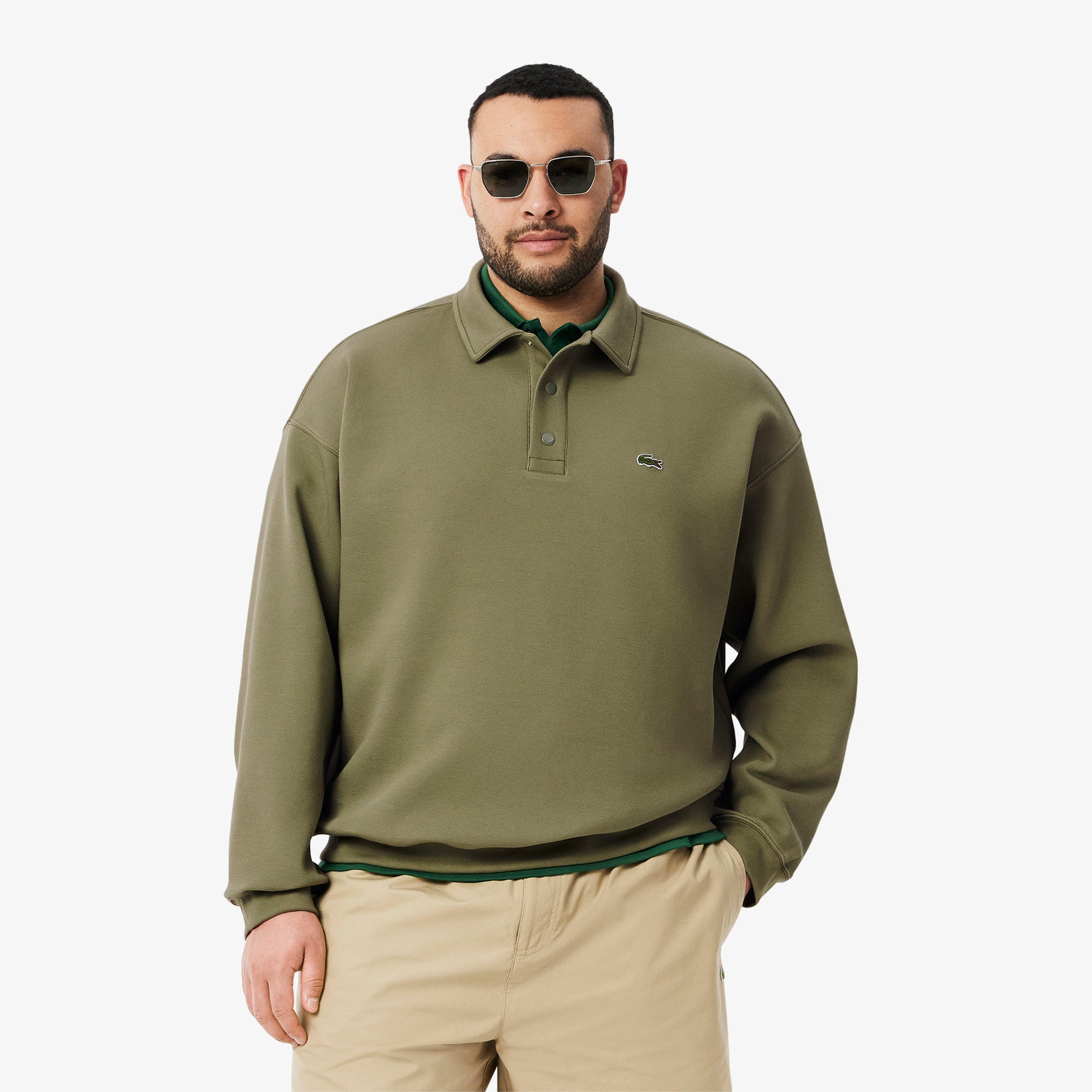 トップス LACOSTE Men's Ripstop Zip-Up Tennis Sweatshirt - Sweaters
