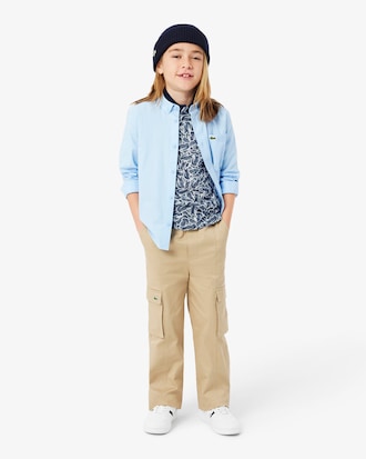 Crocodile Print Piqu&eacute; Polo Shirt