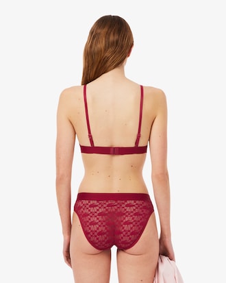 Logo Lace Triangle Bralette