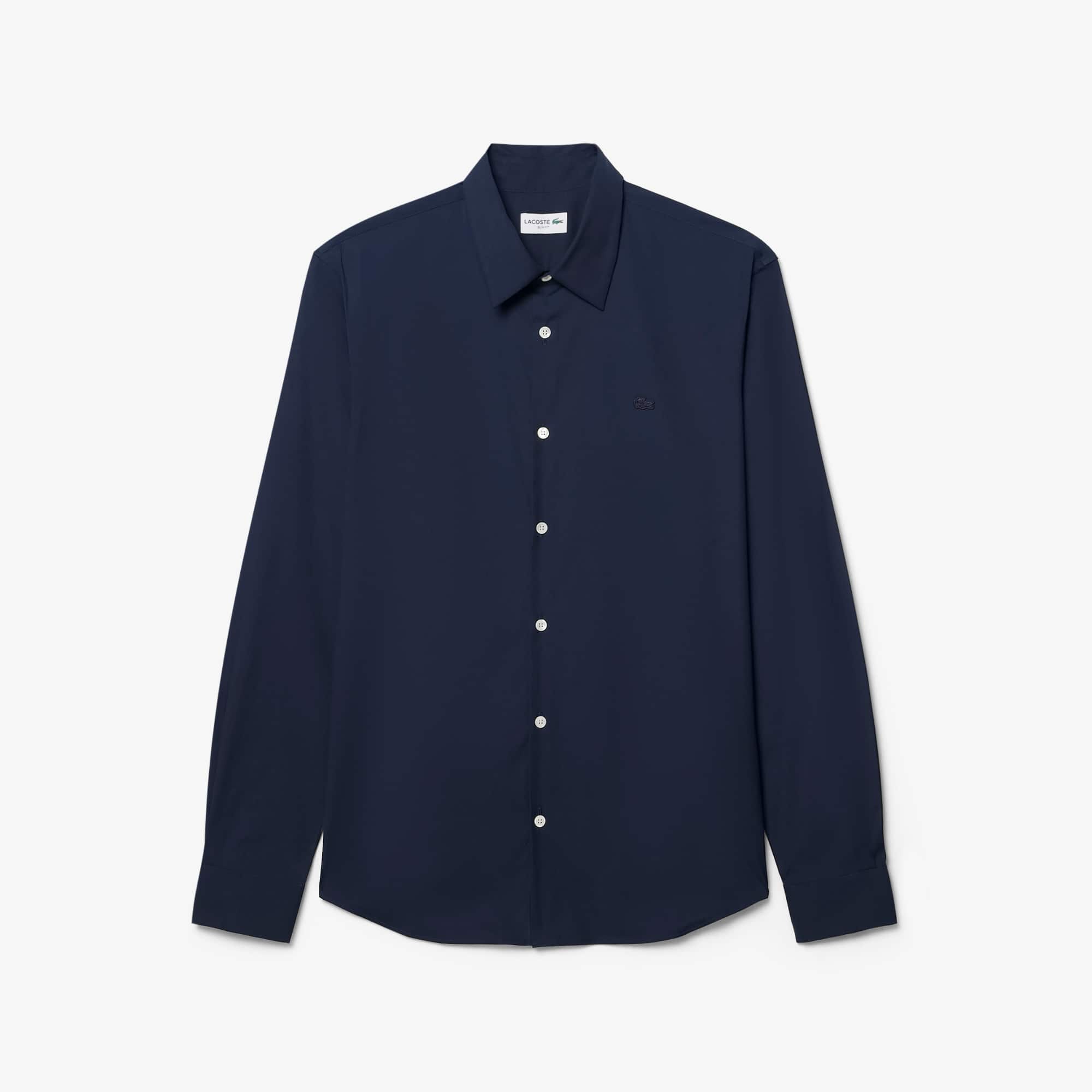 Slim Fit Stretch Poplin Shirt