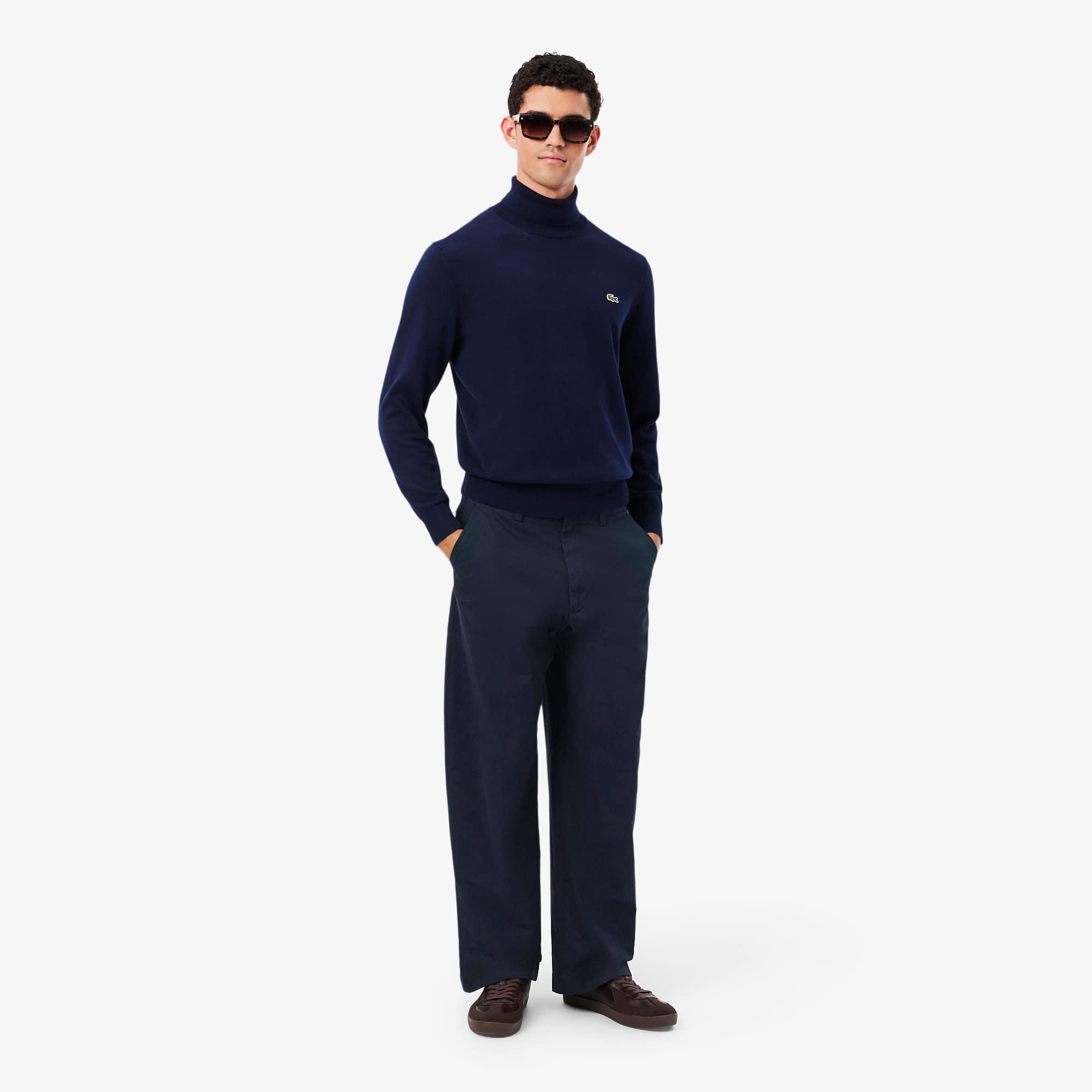 Loose Fit Stretch Cotton Chino Pants