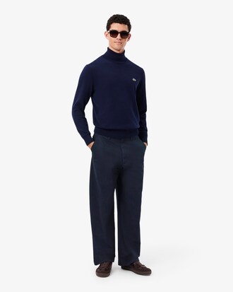 Pantal&oacute;n Chino de Corte Amplio de Algod&oacute;n El&aacute;stico