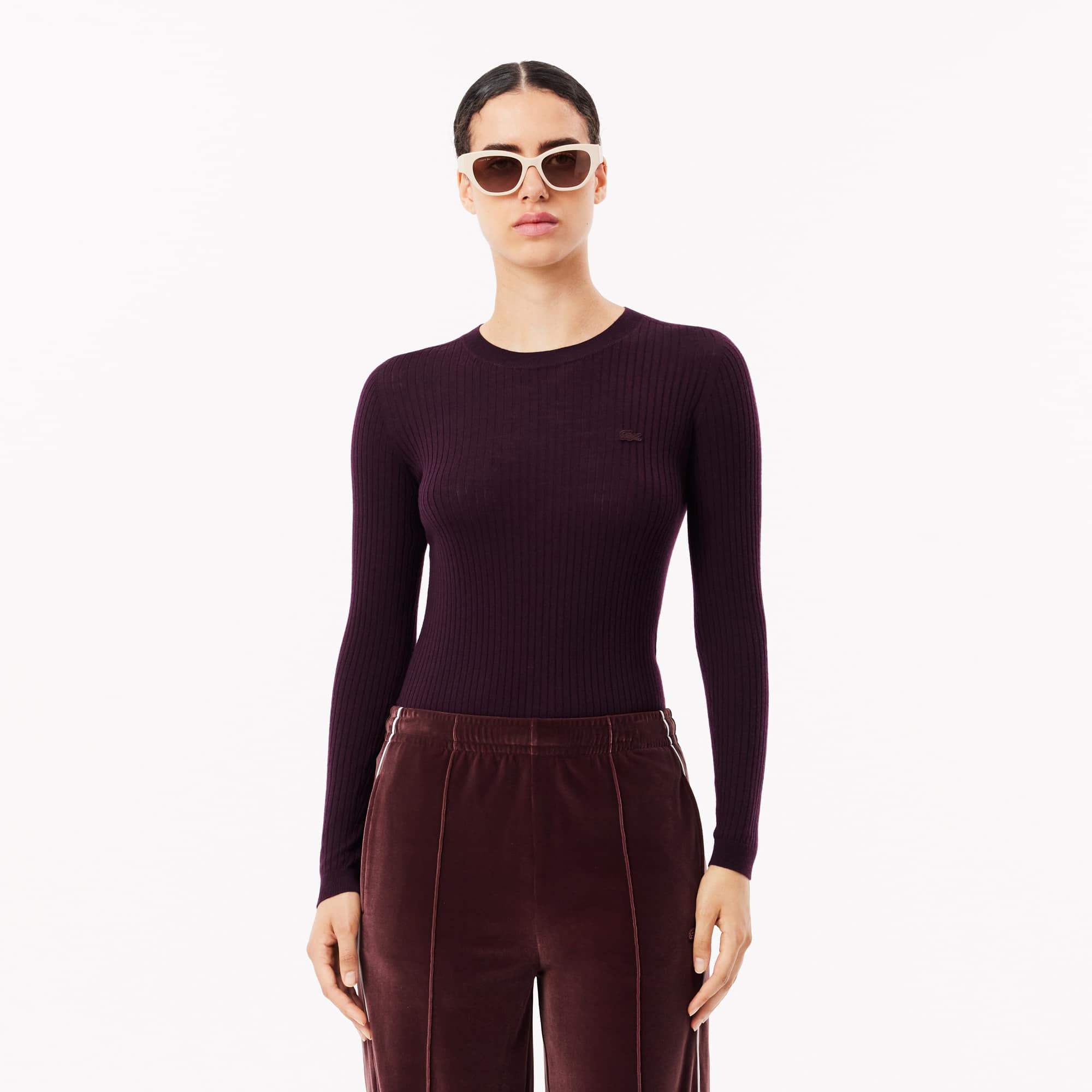 Women's Merino Wool 3D Rib Sweater - Sweaters & Sweatshirts - New