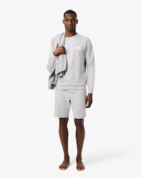 Men's Straight Fit Fleece Pajama Shorts