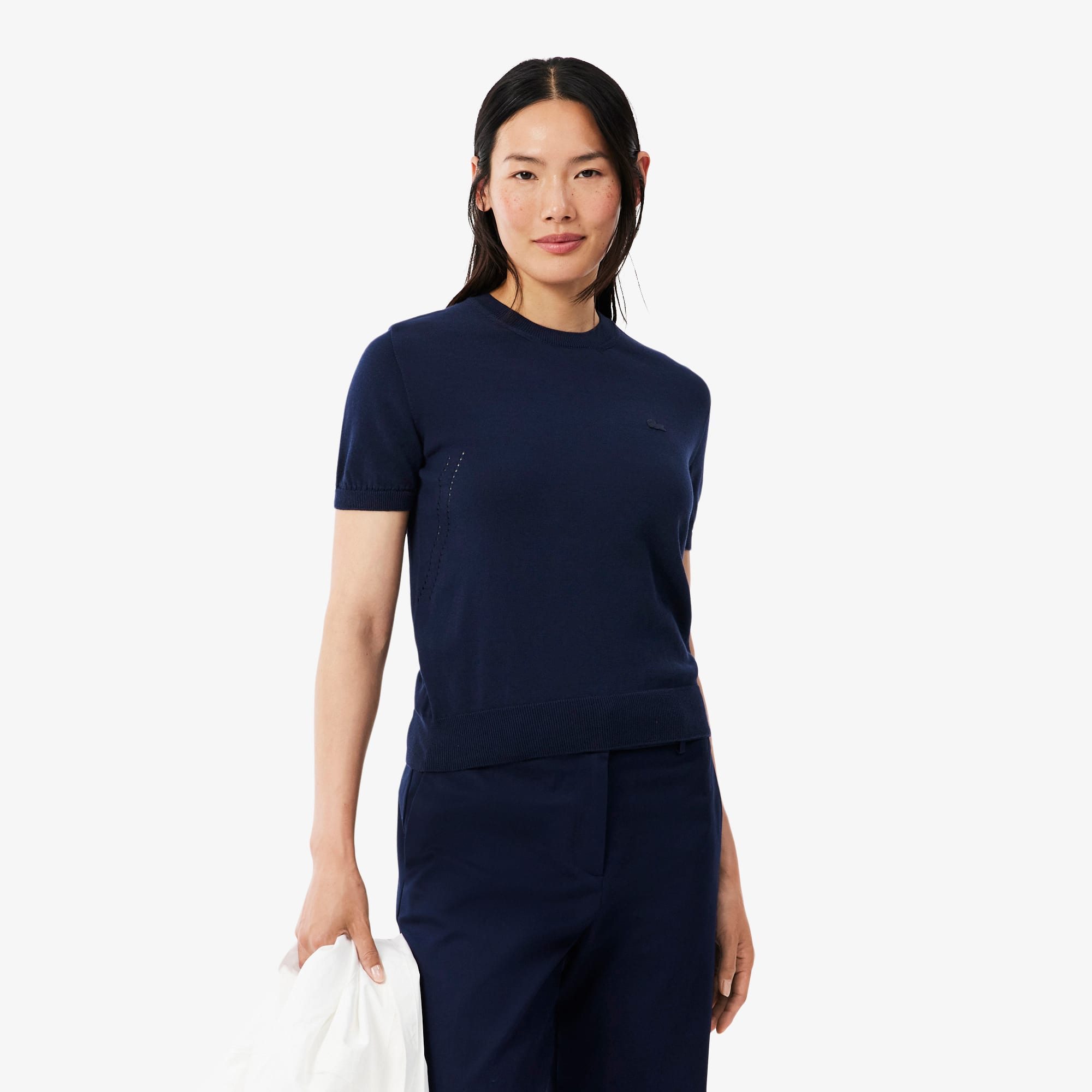 Lacoste Short Sleeved 3D Knit Sweater
