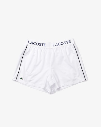 Short Tennis Lacoste SPORT ultra l&eacute;ger avec ceinture sigl&eacute;e