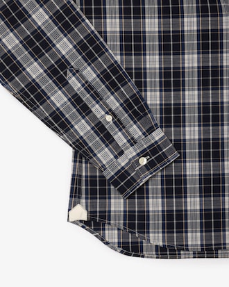 Men's Slim Fit Stretch Plaid Shirt