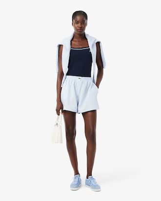 Contrast Accent Cotton Tank Top