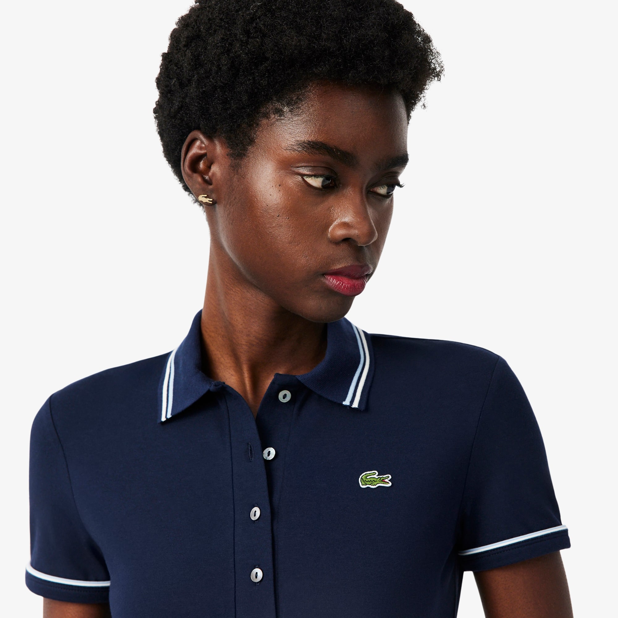 Women's L.12.D Slim Fit Trim Detail Polo - Polo Shirts - New In