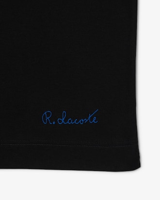 Polo Paris corte clásico cuello abierto bordado