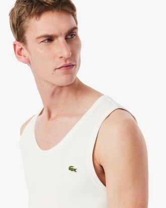 Men's Slim Fit Ribbed Cotton Tank