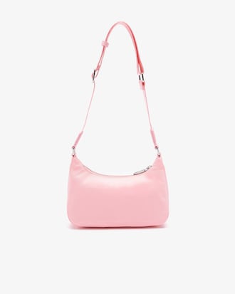 Unisex Metal Crocodile Branded Strap Nylon Shoulder Bag