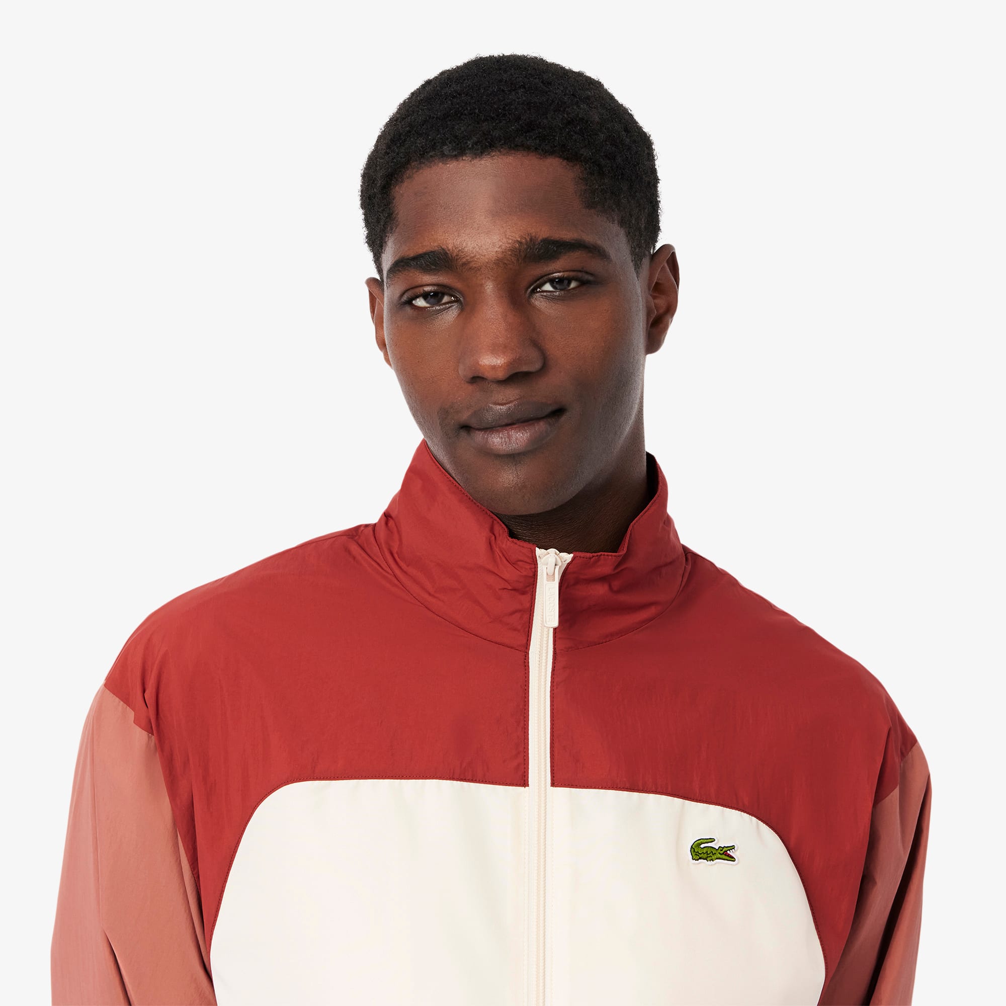 Men's Water-Repellent Colorblock Track Jacket - Jackets & Coats