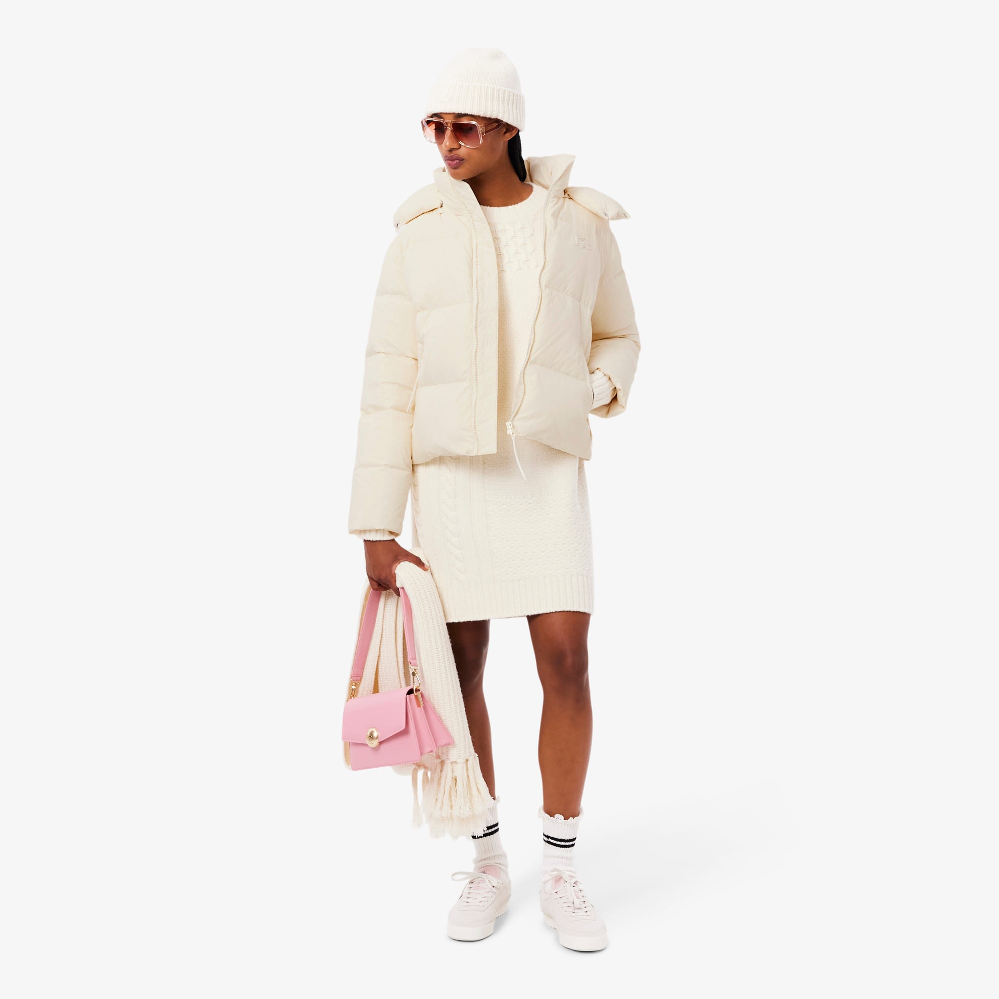 Women's Relaxed Fit Hooded Down Jacket - Jackets & Coats - New In