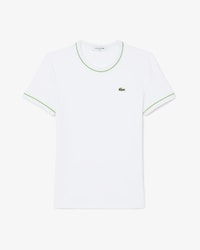 T-shirt jersey liser&eacute;s contrastants