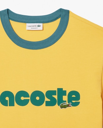 Men's Contrast Accent Printed T-Shirt